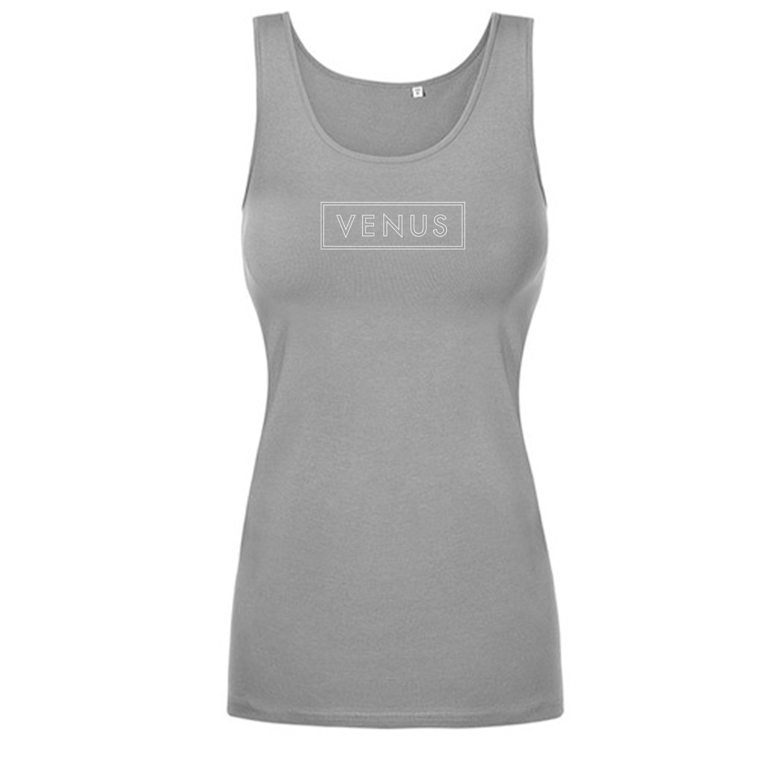 VENUS Girl's Tank Top Logo - Heather Grey/Weiß/Weiß