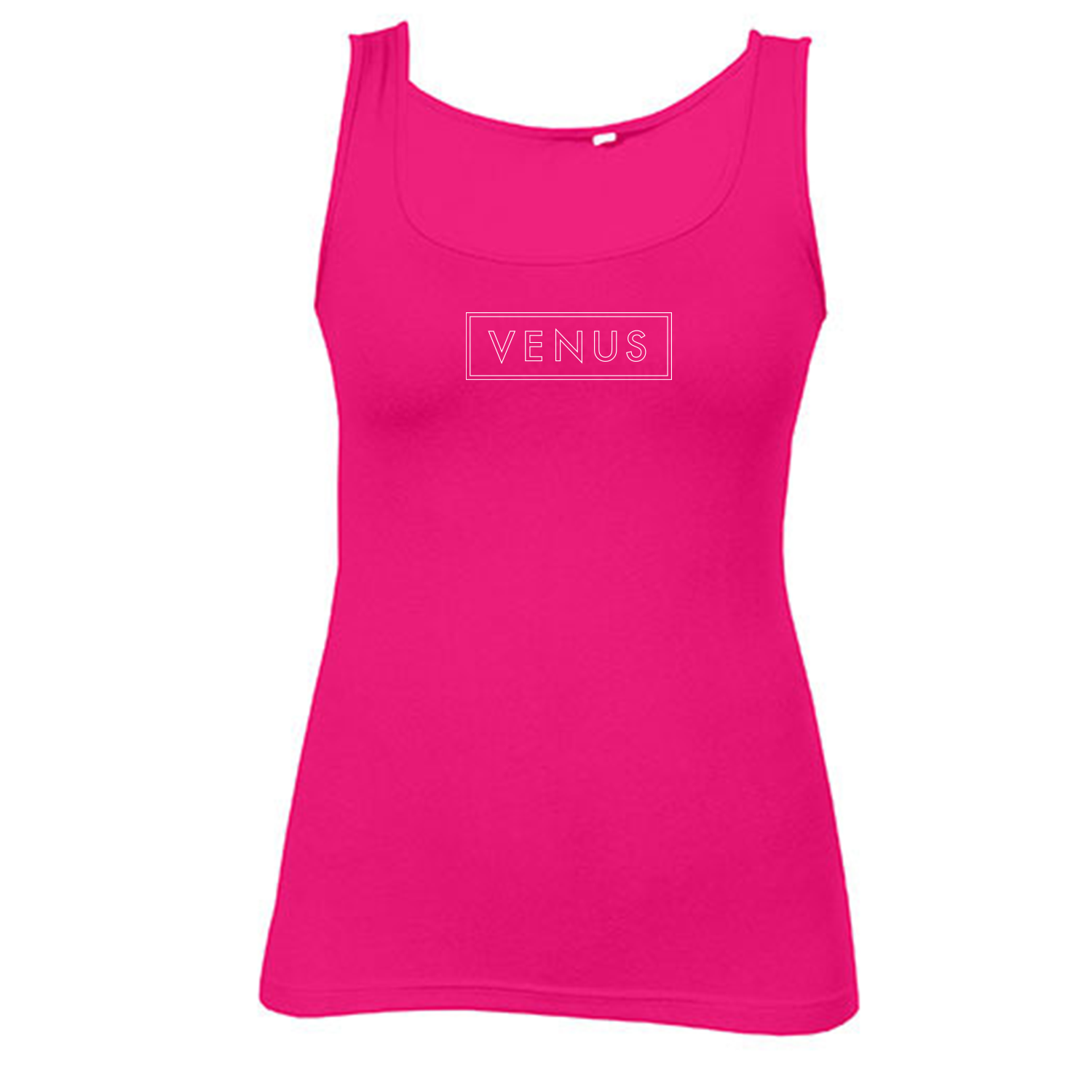 VENUS Girl's Tank Top Logo - Pink/Weiß/Weiß