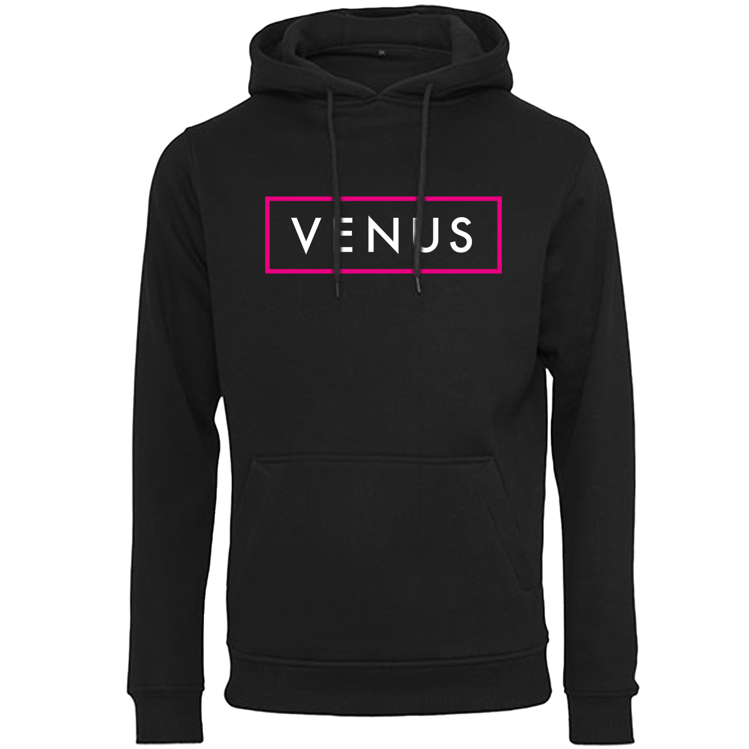 VENUS Hoodie Logo - Schwarz/Weiß/Pink