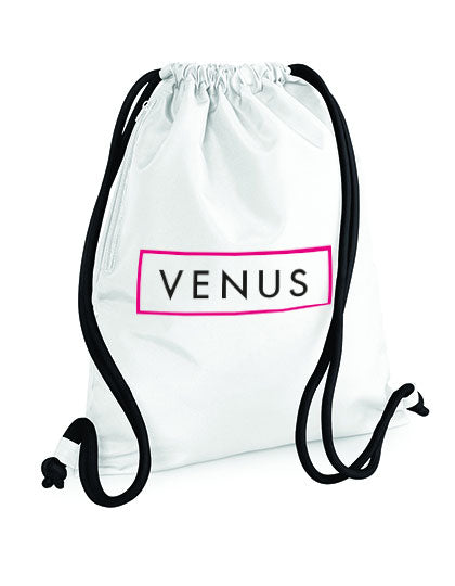 VENUS Gymbag Logo - Weiß/Schwarz/Pink